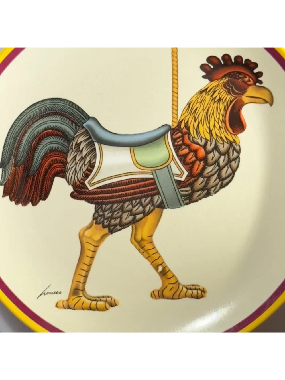Lowell Herrero Vandor Rooster Plate Limited Edition 1985